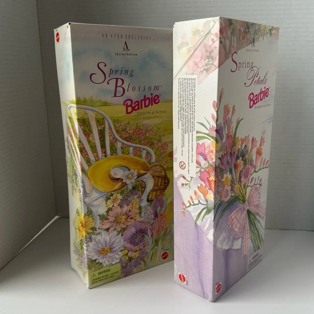 Mattel Barbie Dolls Avon Exclusive Spring Blossom Petals Special Edition NIB 90s
